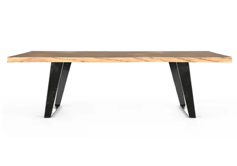 Stół loftowy 190cm z czarnymi nogami / Dębowy