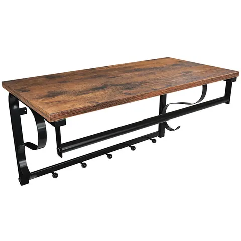 Półka z wieszakami LCR11BX 2043 rustykalny brąz