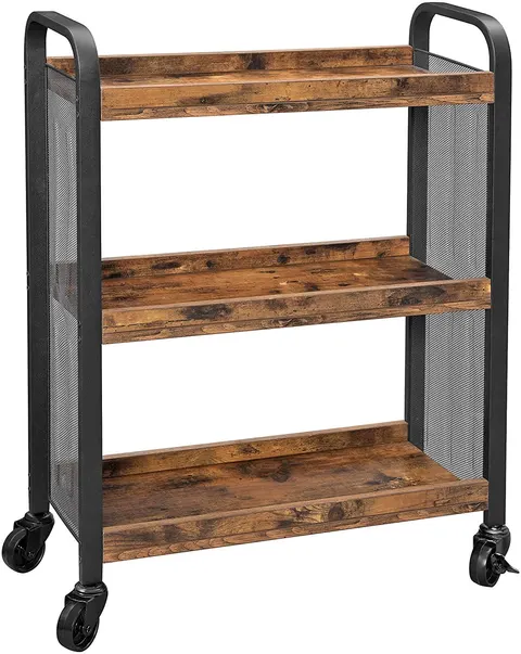 Regał wózek w stylu industrialnym LRC66BX 2037 rustykalny brąz