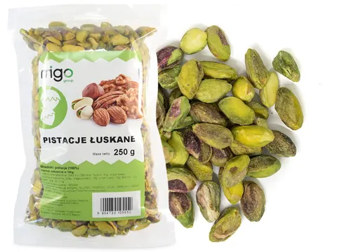 Pistacje łuskane niesolone (surowe) 250g- MIGOgroup