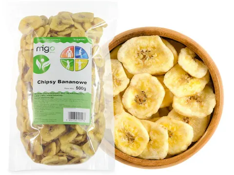Chipsy bananowe 500g suszone banany - MIGOgroup