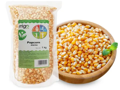Ziarno kukurydzy na popcorn 1kg -MIGOgroup