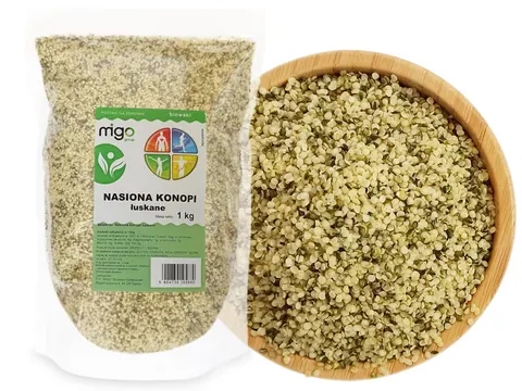 Nasiona konopi siewnej, łuskane 1kg - MIGOgroup