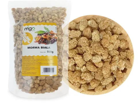 Morwa biała, suszona, bez pestek 500g - MIGOgroup
