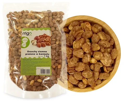 Orzechy ziemne prażone w karmelu 1kg - MIGOgroup