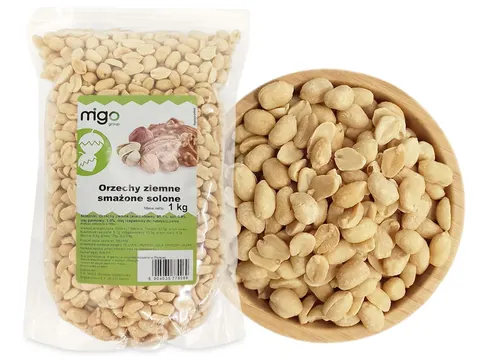 Orzechy ziemne smażone, solone 1kg - MIGOgroup