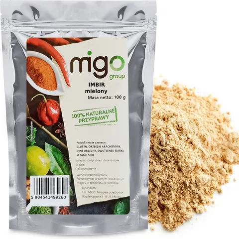 IMBIR MIELONY 100g Naturalny, Przyprawa - MIGOgroup
