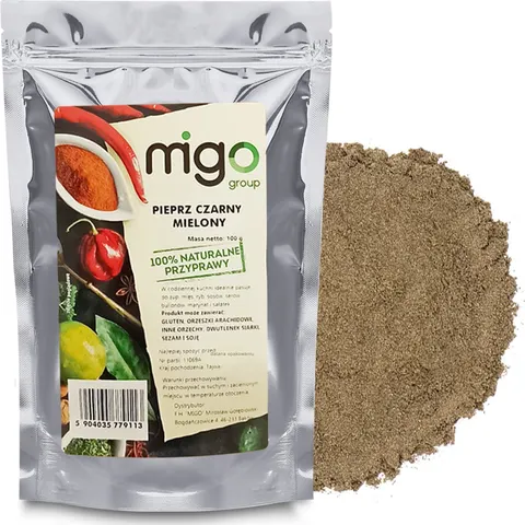 Pieprz czarny mielony 100g - MIGOgroup