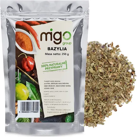 Bazylia naturalna przyprawa suszona 250g - MIGOgroup
