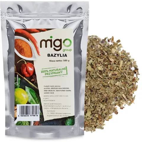 Bazylia naturalna przyprawa suszona 500g - MIGOgroup