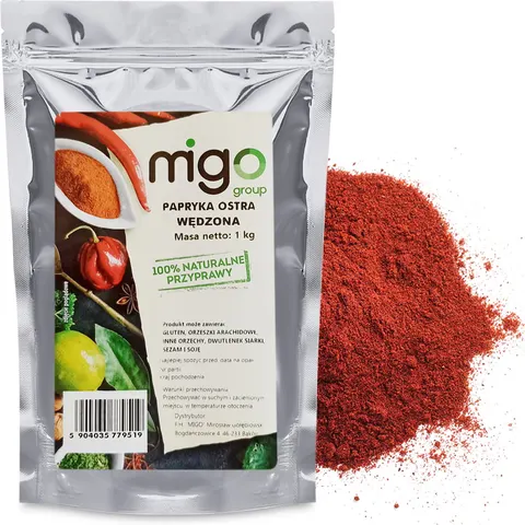 Papryka ostra wędzona ASTA 1kg - MIGogroup