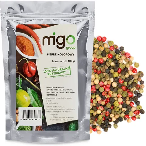Pieprz kolorowy ziarnisty 100g - MIGogroup