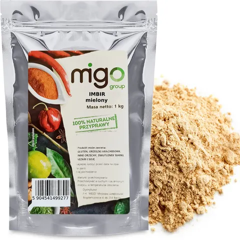 IMBIR MIELONY 1kg Naturalny, Przyprawa - MIGOgroup