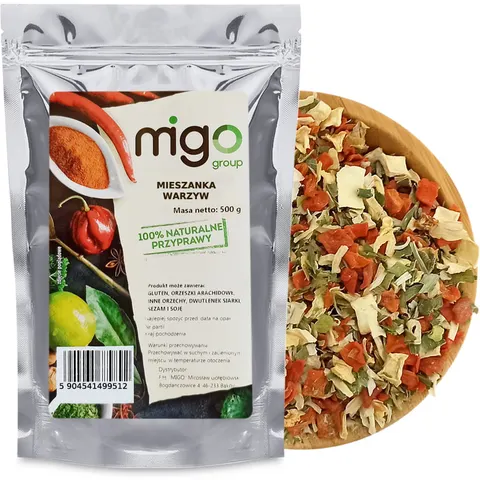 Warzywa suszone, mieszanka warzyw 500g - MIGogroup