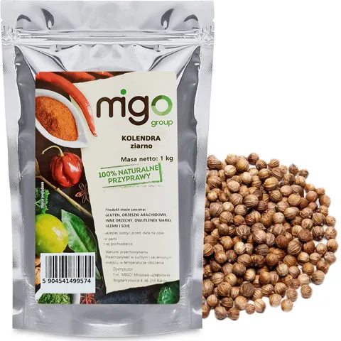 Kolendra ziarno przyprawa 1kg - MIGogroup