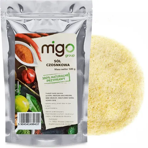 Sól czosnkowa aromatyczna przyprawa 500g - MIGogroup