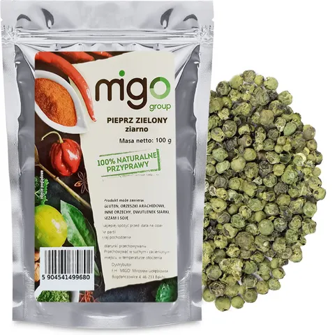 Pieprz zielony ziarnisty 100g - MIGOgroup