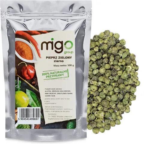 Pieprz zielony ziarnisty 500g - MIGOgroup