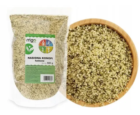 Nasiona konopi siewnej, łuskane 500 g - MIGOgroup