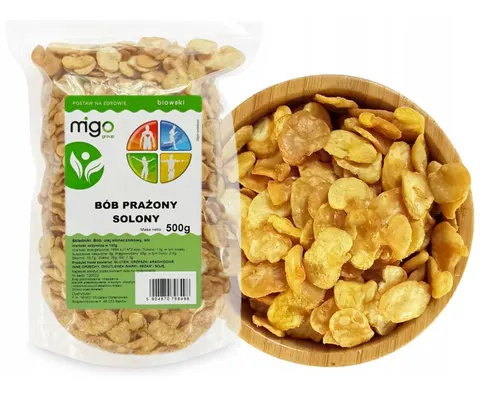 Bób prażony solony przekąska 500 g - MIGOgroup
