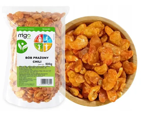 Bób prażony chili przekąska 500 g - MIGOgroup