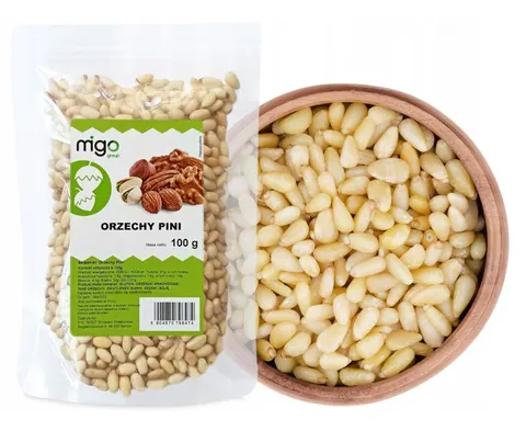 Orzeszki pini, orzechy piniowe 100g - MIGOgroup