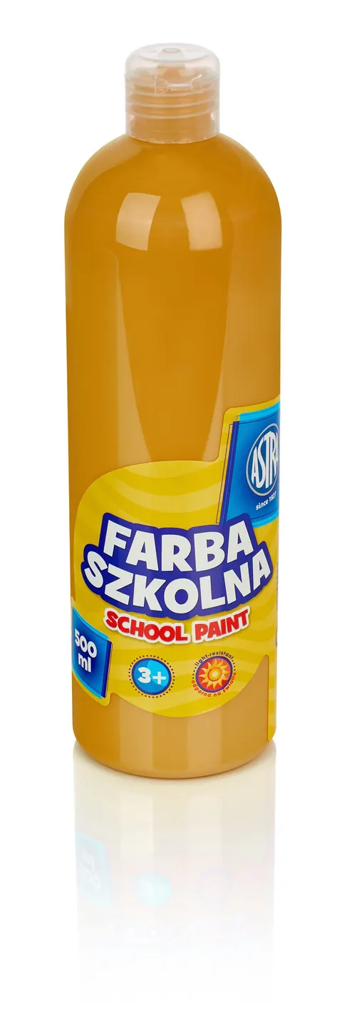 Farba szkolna 500 ml, brązowa jasna, ASTRA