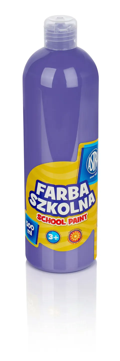 Farba szkolna 500 ml, fioletowa, ASTRA
