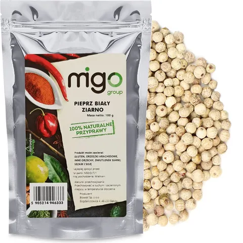 Pieprz Biały Ziarno 100g- MIGOgroup