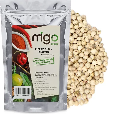 Pieprz Biały Ziarno 500g- MIGOgroup