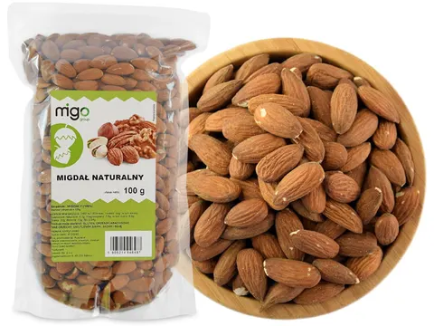 MIGDAŁY naturalne, całe - 100g - MIGOgroup