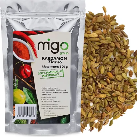 KARDAMON ZIARNO aromatyczny owoc - 500g -MIGOgroup