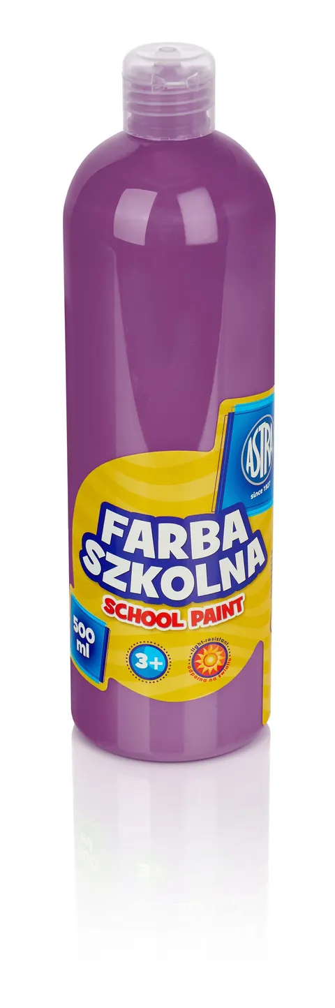 Farba szkolna 500 ml, śliwkowa, ASTRA