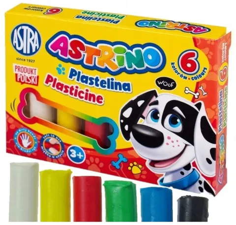 Plastelina szkolna Astrino 6 kolorów - Astra