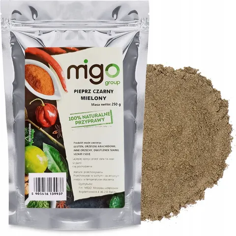 Pieprz czarny mielony 250g - MIGOgroup