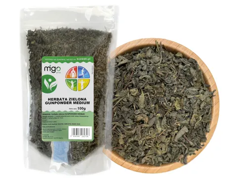Herbata zielona, GUNPOWDER MEDIUM 100g - MIGOgroup
