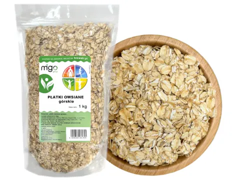 Płatki owsiane górskie 1kg - MIGOgroup