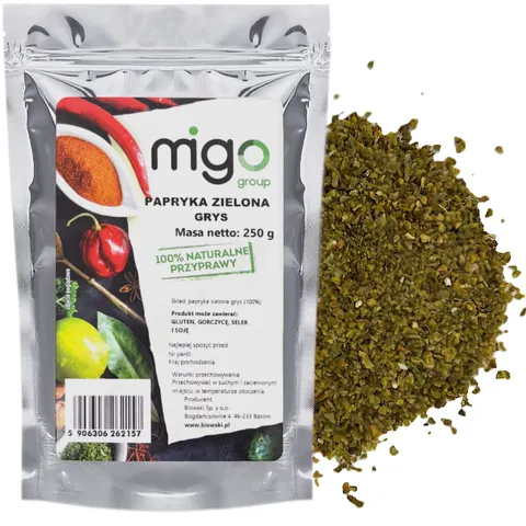 Papryka zielona grys 250g - MIGOgroup