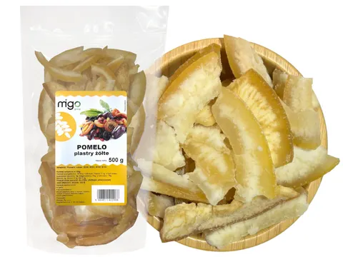 Odwodnione plastry skórki pomelo - żółte 500g - MIGOgroup