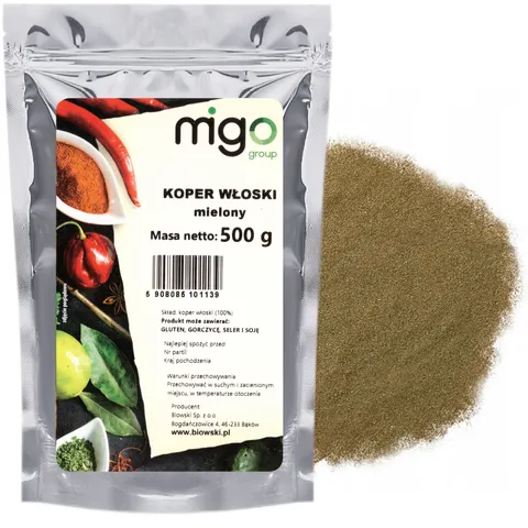 Koper włoski mielony 500g - MIGOgroup