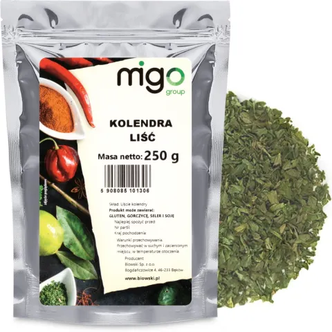 Kolendra liść 250g - MIGOgroup