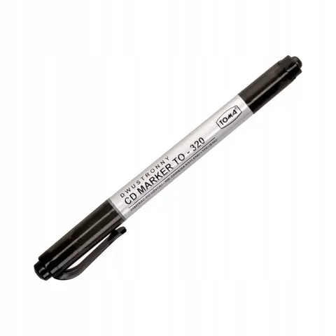 Marker do płyt CD TOMA TO-320 czarny dwustronny