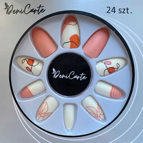 Tipsy Art Line Beige z klejem 3308 - 24 szt.