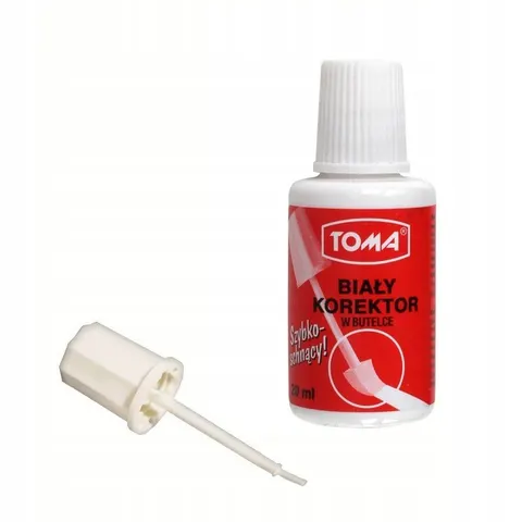 Korektor w płynie Toma TO-019 z pędzelkiem 20ml