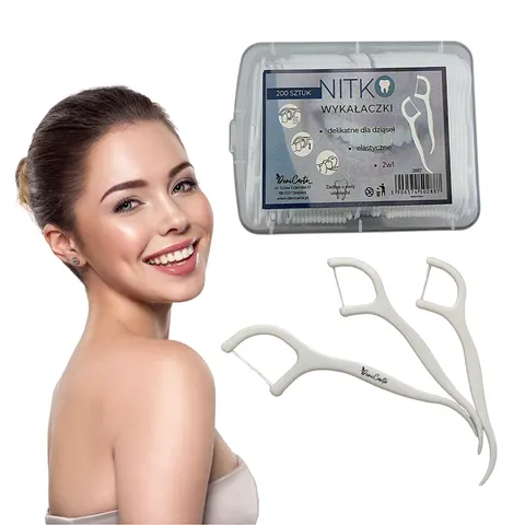 Wykałaczki z nicią dentystyczną Nicio - 200 szt.