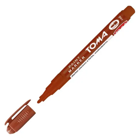 Marker olejowy TOMA Fine 441 1,5 mm, brązowy