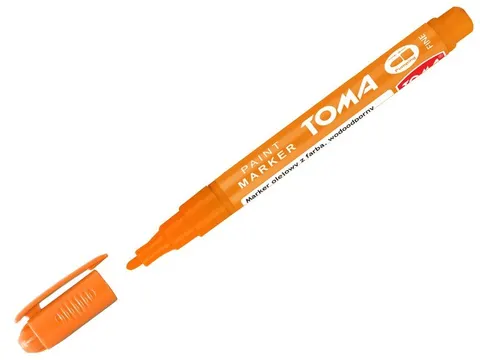 Marker olejowy TOMA Fine 441 1,5 mm, pomarańczowy