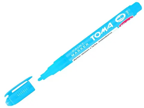 Marker olejowy Toma TO-441 1,5mm fine jasny niebieski