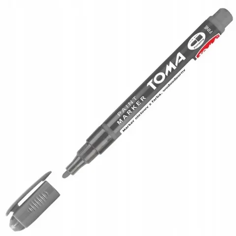 Marker olejowy TOMA Fine 441 1,5 mm, szary