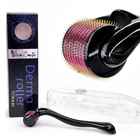 Derma roller tytanowy 1,5 mm - do twarzy i ciała